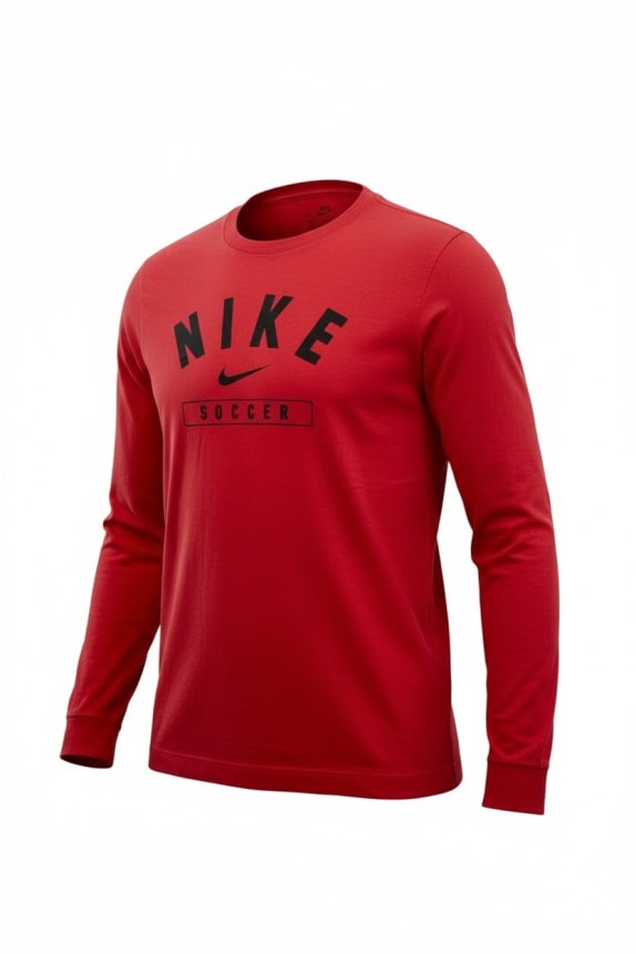 Nike Soccer Men’s Red Long Sleeve T-Shirt Size L