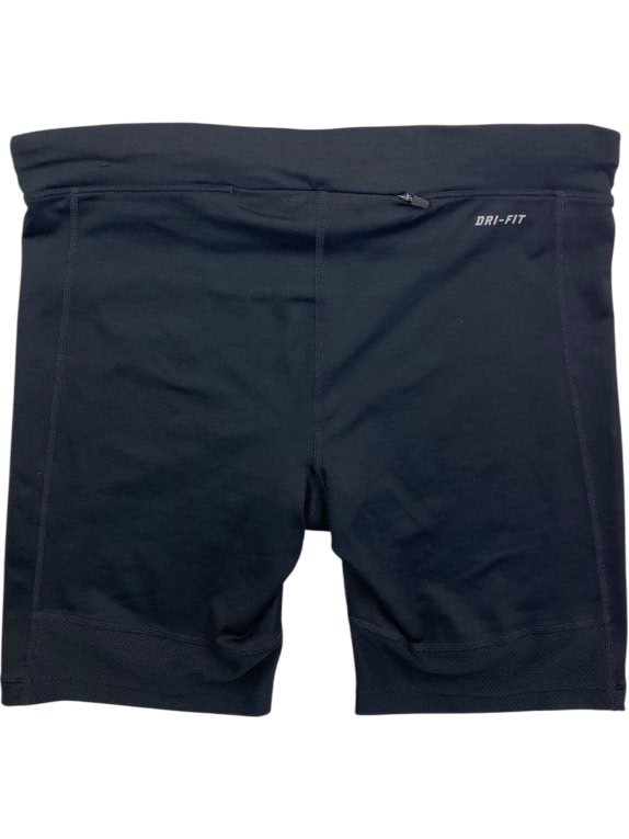 NIKE DRI-FIT RUNNING SHORTS SWOOSH LOGO BLACK WOMEN M