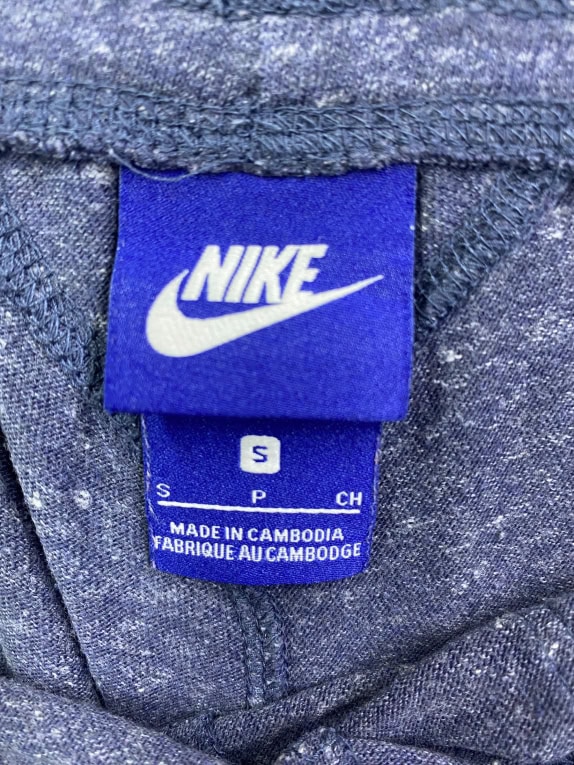 NIKE JERSEY SHORTS LOGO BLUE MELANGE WOMEN'S S