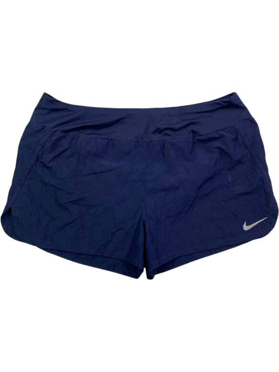NIKE RUNNING SHORTS DRI-FIT LOGO BLUE WOMEN XL