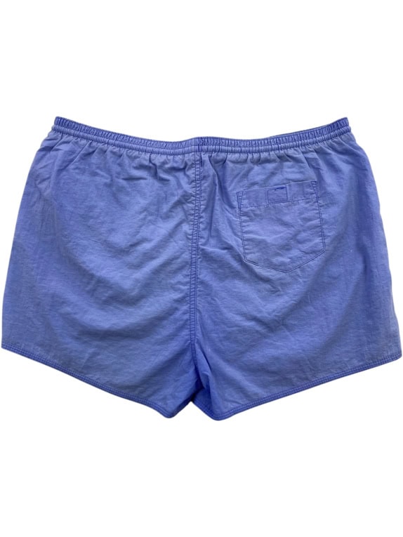 Nike Pantaloncino vintage con logo ricamato blu da uomo XL