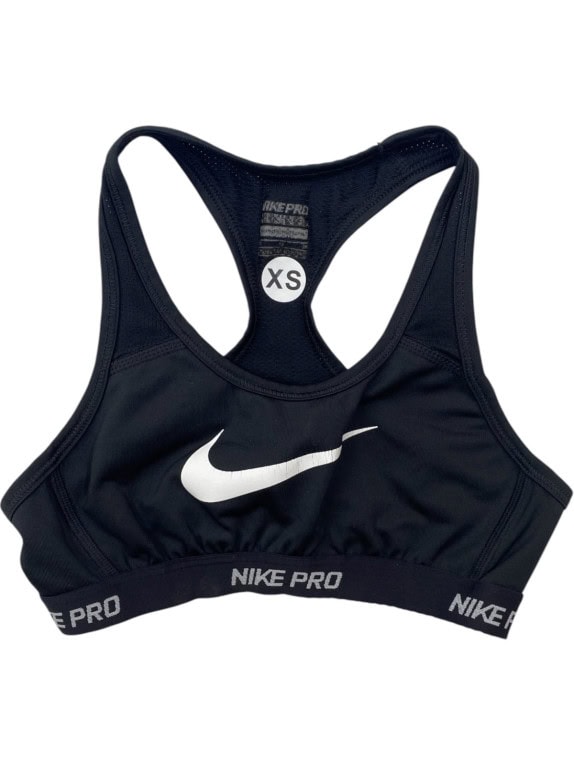 NIKE SPORTS BRA SPORTSWEAR BLACK WOMEN PRE OWNED XS