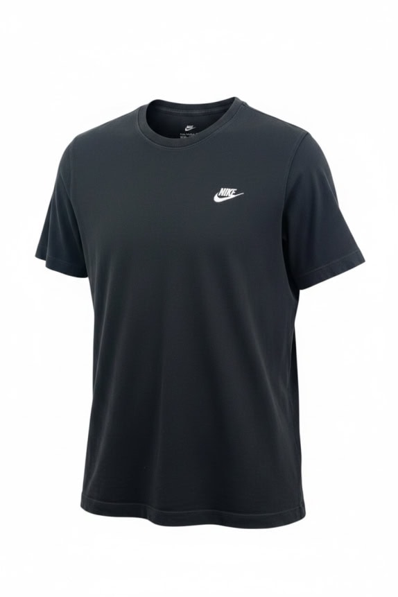 NIKE T-SHIRT BASIC ΜΕ ΚΕΝΤΗΤΟ ΛΟΓΟΤΥΠΟ SWOOSH ΜΑΥΡΟ UNISEX S