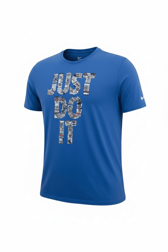 NIKE T-SHIRT CASUAL JUST DO IT BLU DA UOMO XL