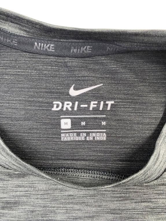 NIKE T-SHIRT DRI-FIT ATHLETIC ΜΕΛΑΝΖΕ ΓΚΡΙ ΑΝΔΡΙΚΟ M