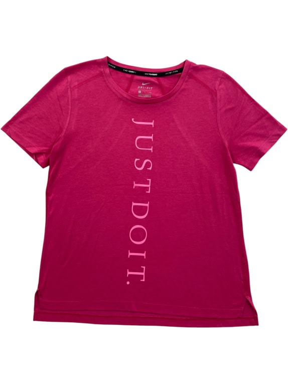 NIKE T-SHIRT DRI-FIT JUST DO IT ΦΟΥΞΙΑ ΓΥΝΑΙΚΕΙΟ S