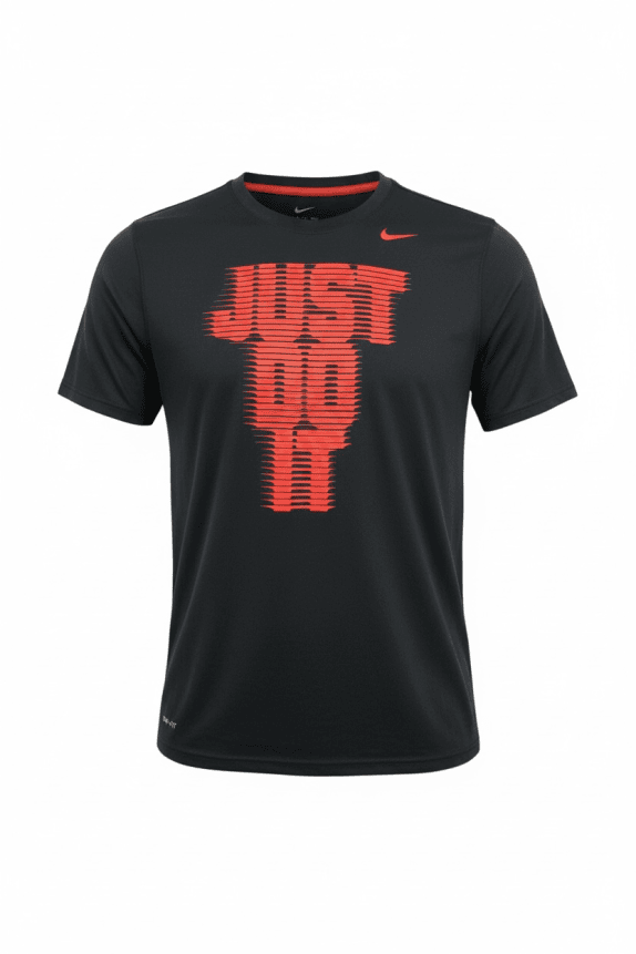 NIKE T-SHIRT DRI-FIT JUST DO IT LOGO NERO UOMO S