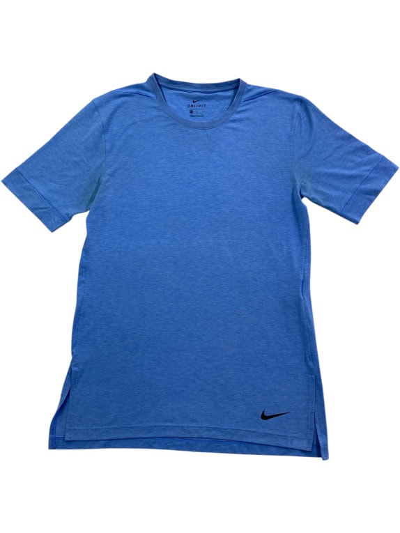 NIKE T-SHIRT DRI-FIT LOGO BLUE MENS M