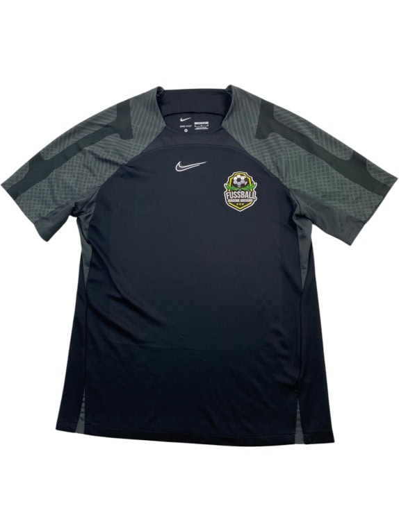 NIKE T-SHIRT CALCIO CAMP LOGO BICOLORE NERO GRIGIO UOMO M