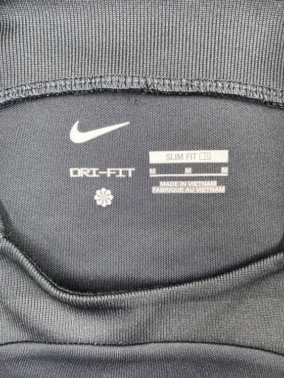 NIKE T-SHIRT CALCIO CAMP LOGO BICOLORE NERO GRIGIO UOMO M