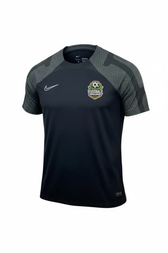 NIKE T-SHIRT CALCIO CAMP LOGO BICOLORE NERO GRIGIO UOMO M