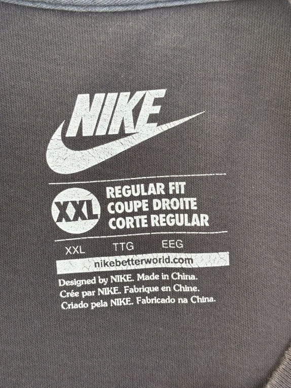 NIKE T SHIRT GRAPHIC FADED BLACK ΑΝΤΡΙΚΟ PRE OWNED XXL