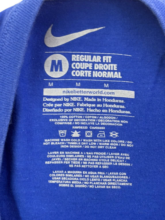 NIKE T SHIRT GRAFICA BLU UOMO PRE OWNED M