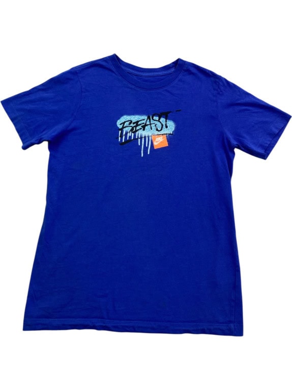 NIKE T SHIRT GRAPHIC ΜΠΛΕ ΑΝΤΡΙΚΟ PRE OWNED S