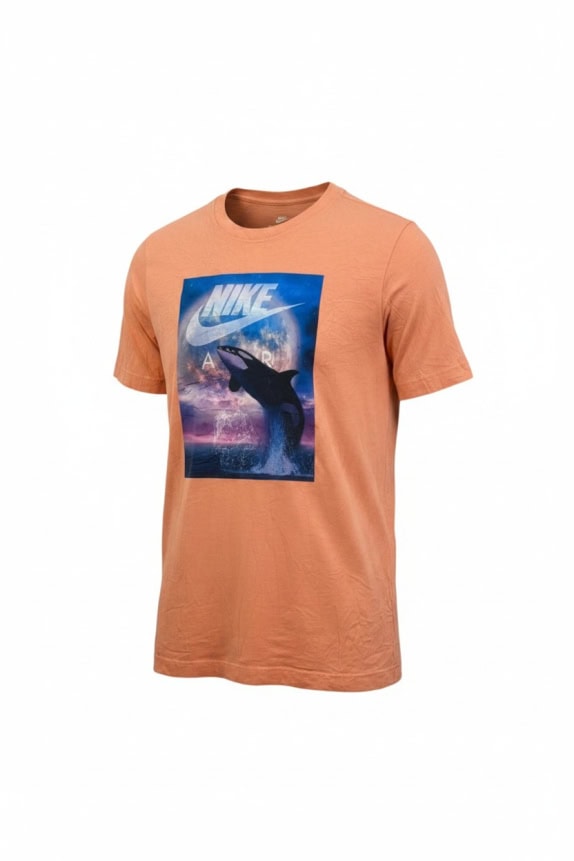 NIKE T-SHIRT GRAPHIC ΠΟΡΤΟΚΑΛΙ UNISEX M preowned