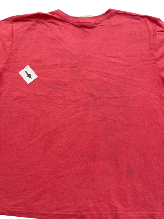 Nike T-Shirt Κόκκινο V-Neck Graphic Print Γυναικείο M