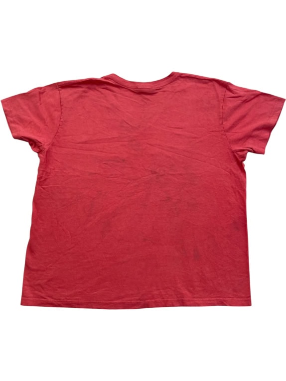 Nike T-Shirt Κόκκινο V-Neck Graphic Print Γυναικείο M