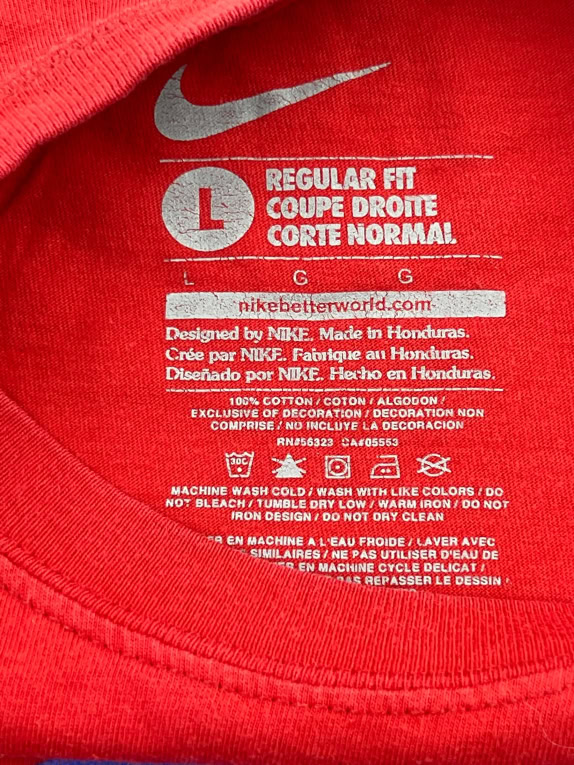 Nike T-Shirt Logo Basketball Κόκκινο Unisex L