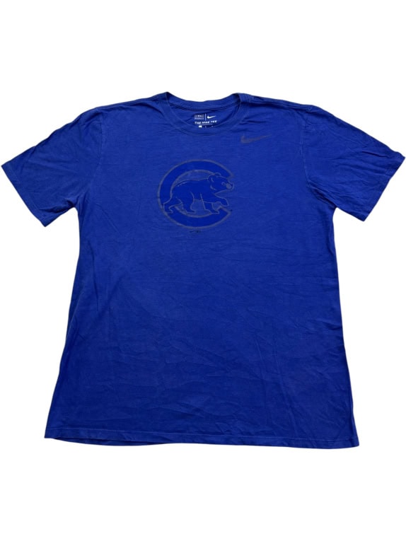 NIKE T-SHIRT MLB CHICAGO CUBS LOGO ΜΠΛΕ UNISEX L