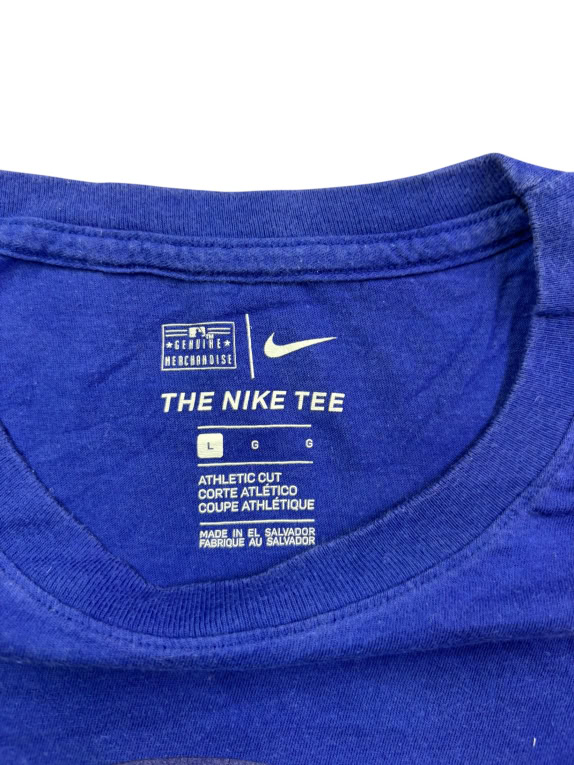 NIKE T-SHIRT MLB CHICAGO CUBS LOGO ΜΠΛΕ UNISEX L