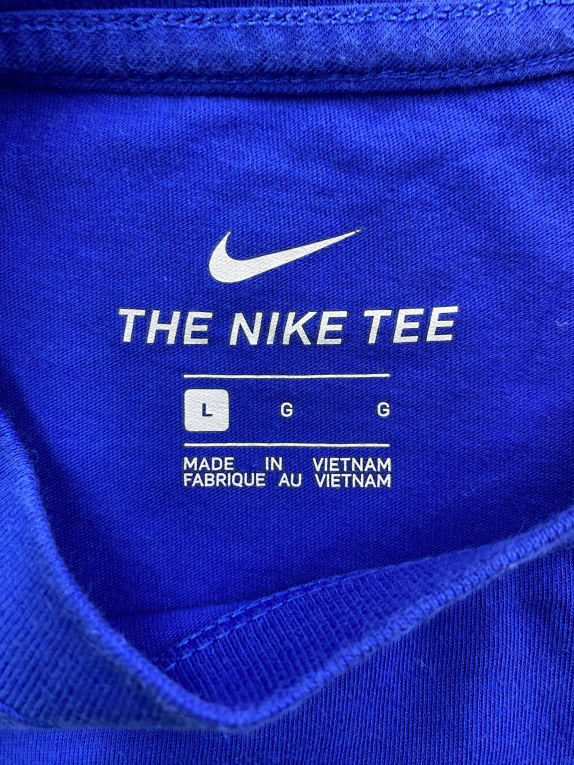 NIKE T-SHIRT "JUST DO IT" BLUE MALE L