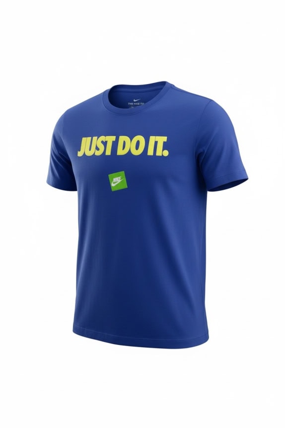 NIKE T-SHIRT "JUST DO IT" BLUE MALE L