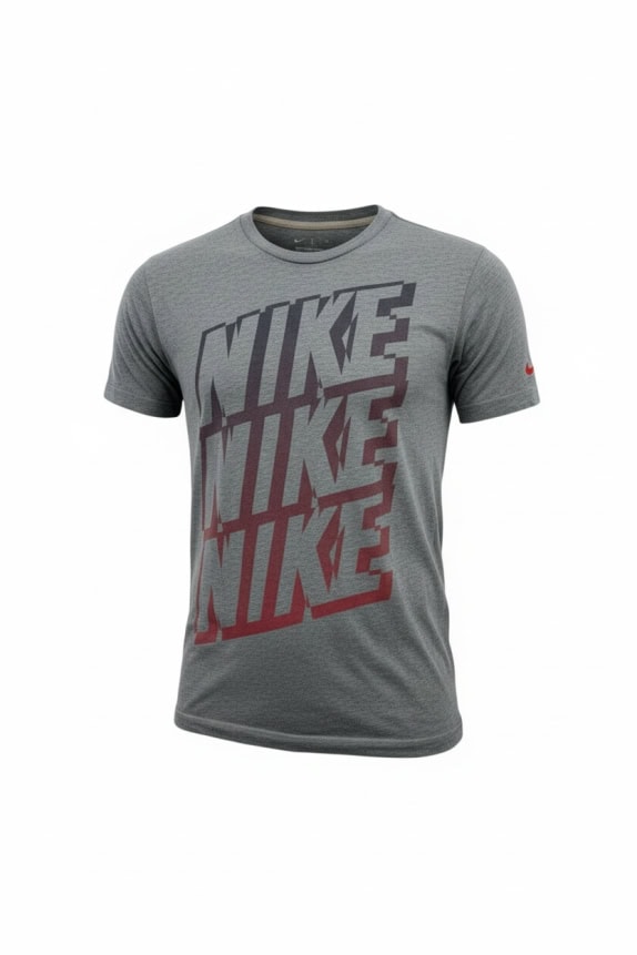 NIKE T-shirt 'The Athletic Dept' con triplo logo grafico grigio da uomo Medium