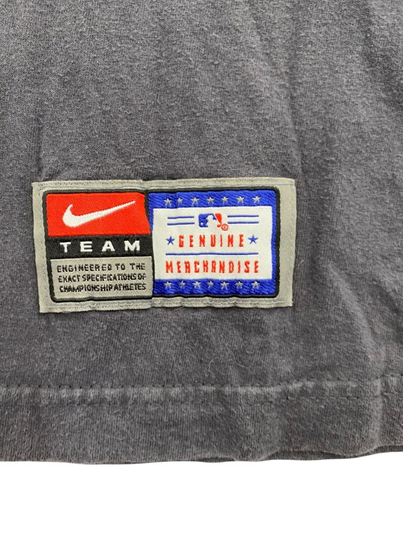 NIKE T-SHIRT RED SOX BASEBALL LOGO SPELLOUT ΜΑΥΡΟ UNISEX