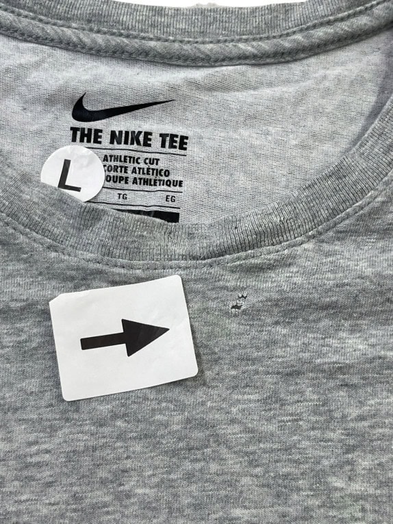 NIKE T SHIRT SPORTSWEAR ΓΚΡΙ ΜΕΛΑΝΖΕ ΑΝΤΡΙΚΟ PRE OWNED XL