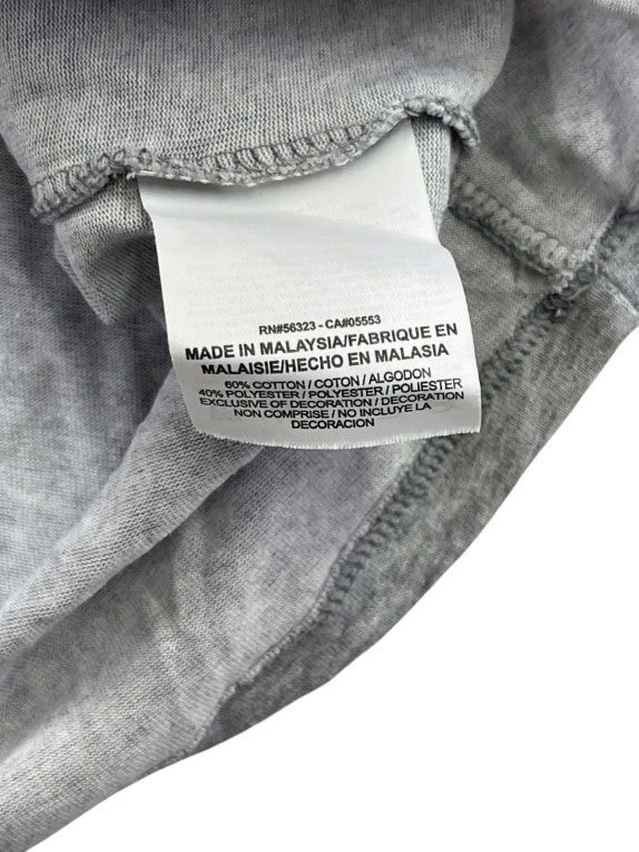 NIKE T SHIRT SPORTSWEAR ΓΚΡΙ ΜΕΛΑΝΖΕ ΑΝΤΡΙΚΟ PRE OWNED XL