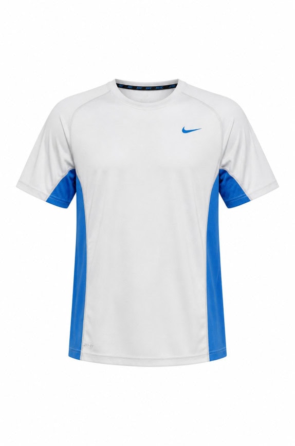 NIKE T SHIRT SPORTSWEAR WHITE BLUE UNISEX PRE OWNED M