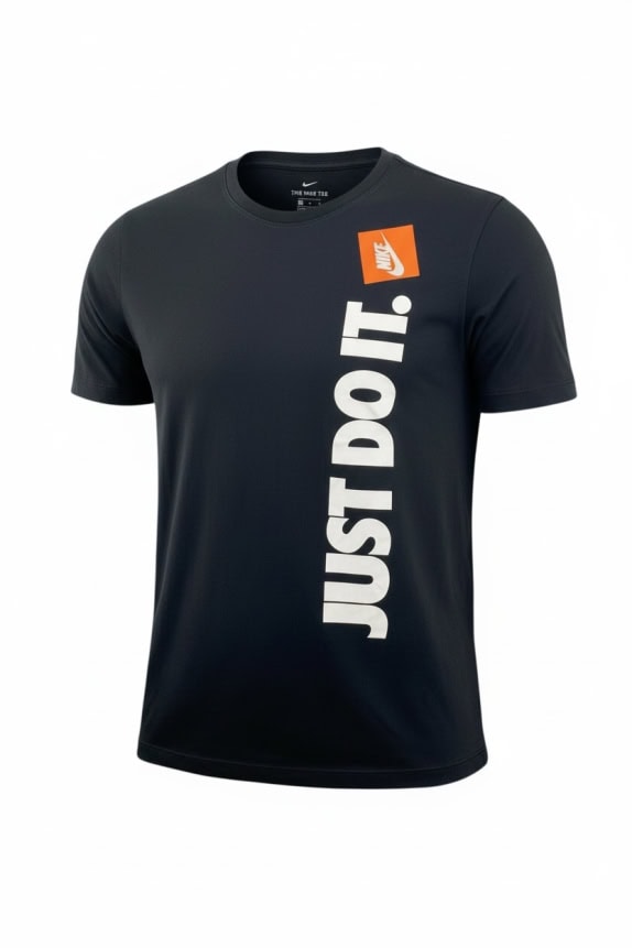 NIKE T-SHIRT VINTAGE STYLE JUST DO IT ΜΑΥΡΟ ΑΝΔΡΙΚΟ L