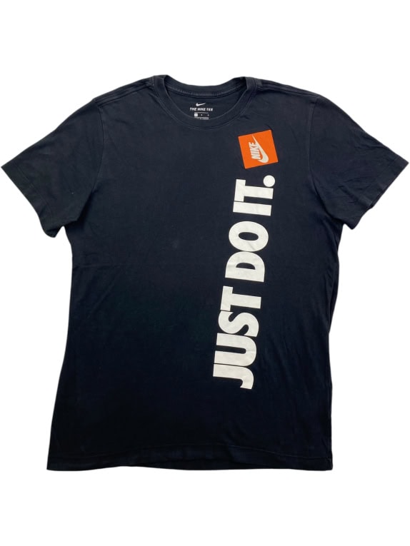 NIKE T-SHIRT VINTAGE STYLE JUST DO IT ΜΑΥΡΟ ΑΝΔΡΙΚΟ L