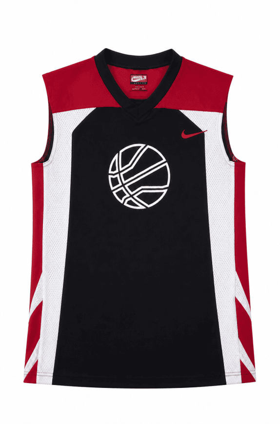 NIKE TANK TOP GRAPHIC BLACK RED UNISEX PRE OWNED