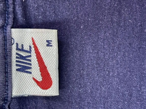 90s NIKE TANK TOP MINIMAL NAVY UNISEX PRE OWNED M