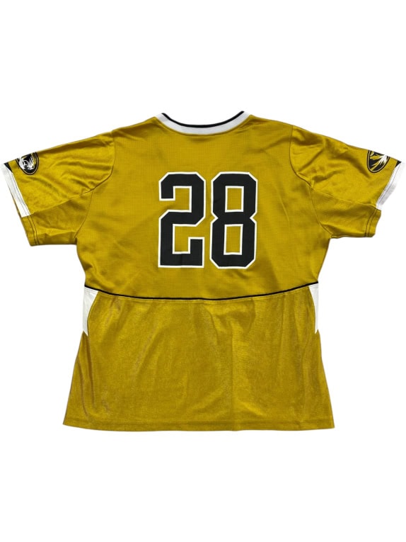 NIKE TEAM MISSOURI T-SHIRT VINTAGE ΜΕ ΛΟΓΟΤΥΠΟ ΚΑΙ ΑΡΙΘΜΟ 28 ΧΡΥΣΟ/ΚΙΤΡΙΝΟ UNISEX XL