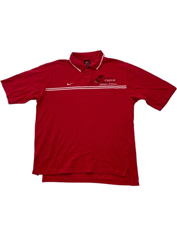 Nike Team Polo Κόκκινο Central Athletic Trainer Unisex M