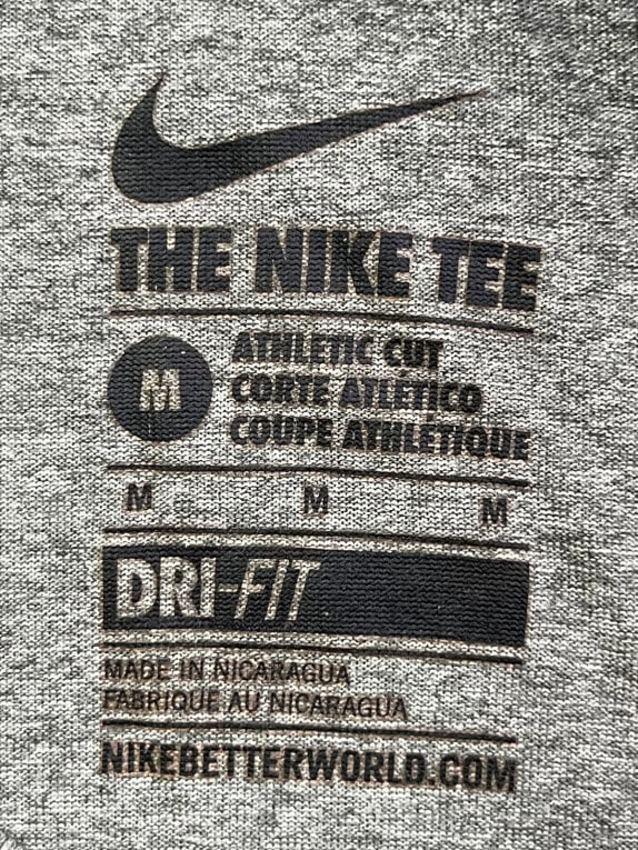 NIKE T SHIRT GRAPHIC GRIGIO UOMO PRE OWNED M