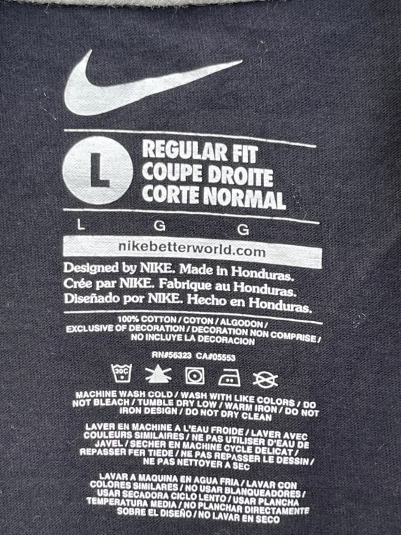 NIKE TEE GRAPHIC NAVY UOMO PRE OWNED L