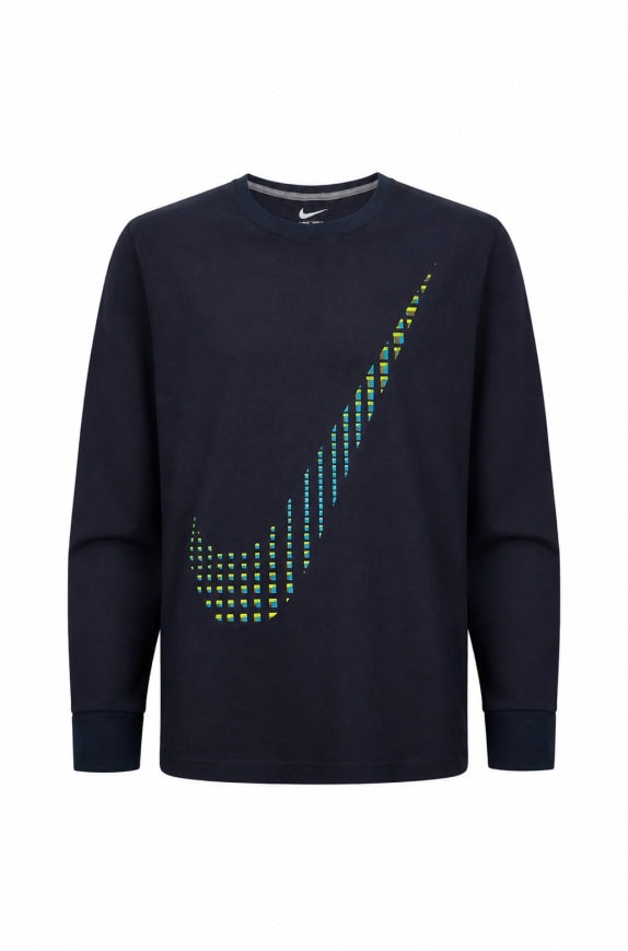 NIKE TEE GRAPHIC NAVY UOMO PRE OWNED L