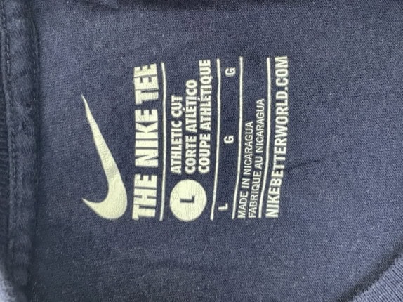 NIKE TEE GRAPHIC NAVY UOMO PRE OWNED L