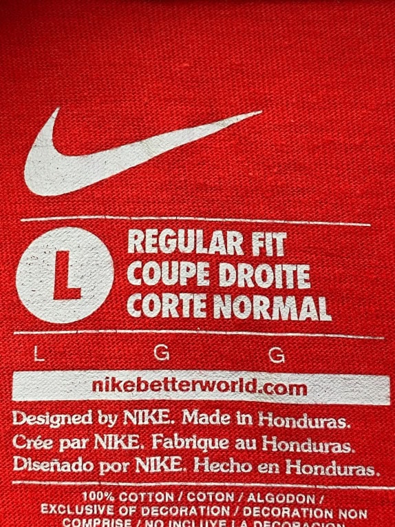 NIKE T SHIRT GRAPHIC RED UOMO PRE OWNED L