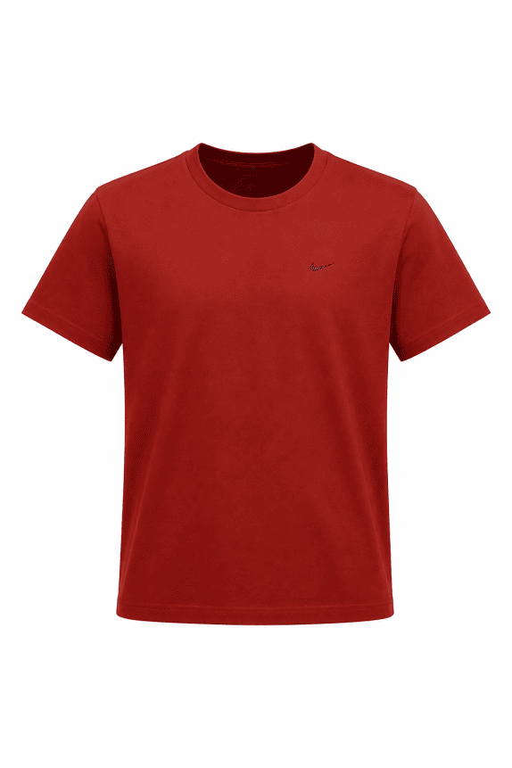 1990s NIKE TEE MINIMAL RED UNISEX PRE OWNED M