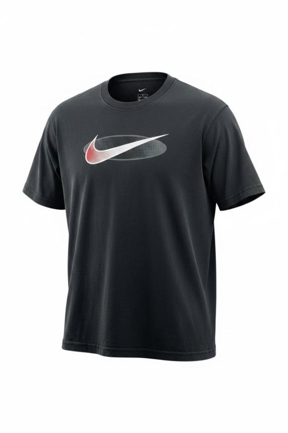 NIKE THE NIKE TEE SWOOSH LOGO NERO UNISEX M