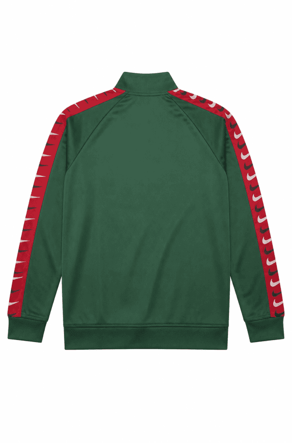 NIKE TRACK JACKET ATHLETIC GREEN RED MEN PRE OWNED L