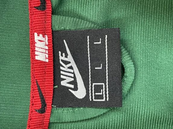 NIKE TRACK JACKET ATHLETIC GREEN RED MEN PRE OWNED L