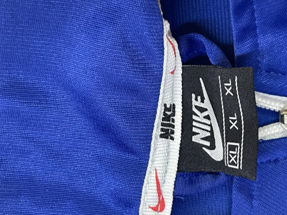 NIKE TRACK JACKET ATHLETIC BLUE MEN PRE OWNED XL
