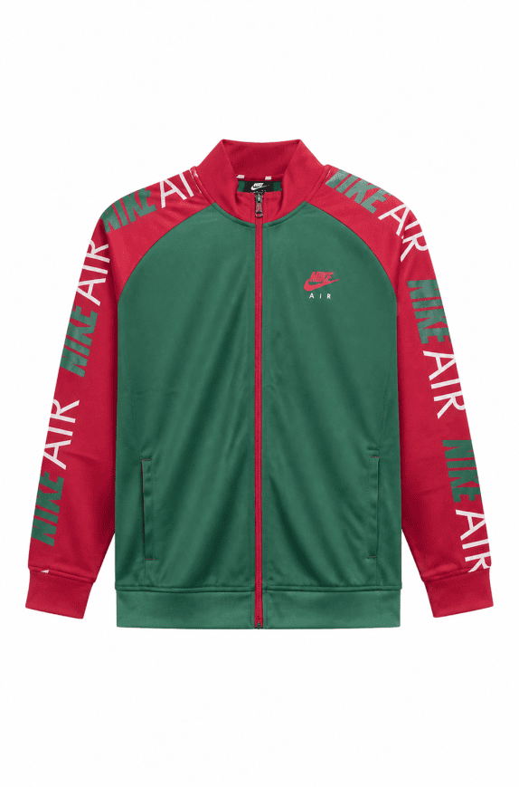 NIKE TRACK JACKET ATHLETIC ΠΡΑΣΙΝΟ ΚΟΚΚΙΝΟ ΑΝΤΡΙΚΟ PRE OWNED XL