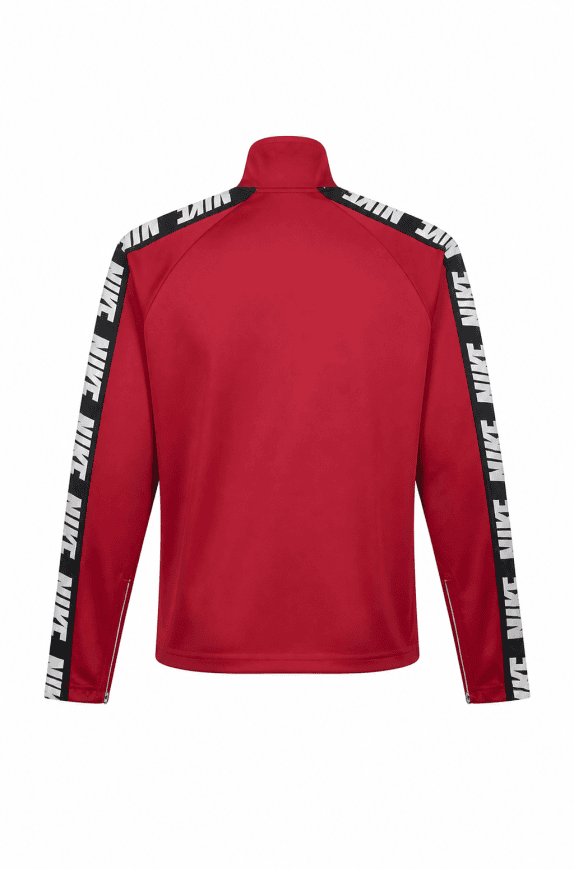 NIKE TRACK JACKET LOGO RED MEN PRE OWNED L