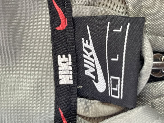 NIKE TRACK JACKET MINIMAL GREY MEN PRE OWNED L